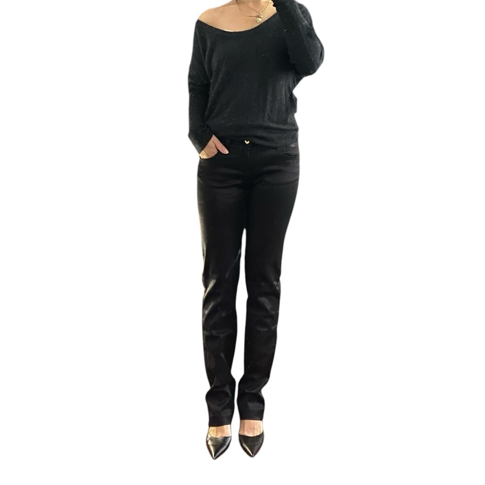 Dolce & Gabanna Vintage Satin Slim Straight Leg Women Pants Size 28”